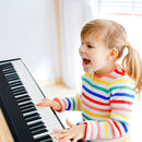 61-Key Folding Digital Piano with Carrying Bag – Black