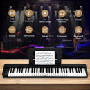 61-Key Folding Digital Piano with Carrying Bag – Black