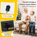 61-Key Portable Keyboard with Microphone – Black