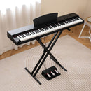 88-Key Digital Piano Set with Triple Pedals – Black