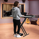 88-Key Digital Piano Set with Triple Pedals – Black