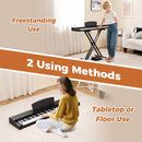 88-Key Digital Piano Set with Triple Pedals – Black