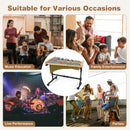 32-Note Metallophone with Adjustable Wheeled Stand – Golden