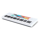 49-Key Kids Keyboard with Microphone – White