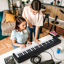61-Key Folding Digital Piano with MIDI and Carrying Bag – Black