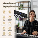 61-Key Folding Digital Piano with MIDI and Carrying Bag – Black