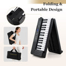 61-Key Folding Digital Piano with MIDI and Carrying Bag – Black