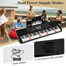 61-Key Light-Up Keyboard with Headphones and Microphone – Black