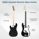 Four-String Electric Bass Guitar with Gig Bag – Black
