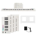 88-Key Modular Digital Piano with Sustain Pedal – White