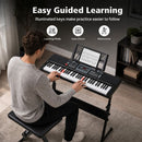61-Key Light-Up Keyboard Starter Set – Black