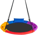 100cm Saucer Swing with Headrest and Handles – Multicolour