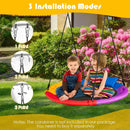 100cm Saucer Swing with Headrest and Handles – Multicolour