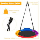 100cm Saucer Swing with Headrest and Handles – Multicolour