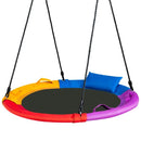 100cm Saucer Swing with Headrest and Handles – Multicolour