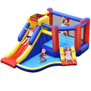 Inflatable Bounce Castle with Long Slide and Pool Area without Blower – Multicolour