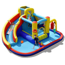 Inflatable Bounce Castle with Curved Water Slide – Multicolour / Without blower