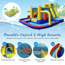 Inflatable Bounce Castle with Curved Water Slide – Multicolour / Without blower