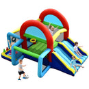 Inflatable Bounce House with Dual Slides and Ball Games without Blower – Multicolour