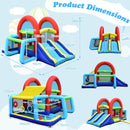 Inflatable Bounce House with Dual Slides and Ball Games without Blower – Multicolour