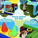 Inflatable Bounce House with Dual Slides and Ball Games without Blower – Multicolour