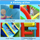 Inflatable Bounce House with Dual Slides and Ball Games without Blower – Multicolour