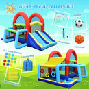 Inflatable Bounce House with Dual Slides and Ball Games without Blower – Multicolour
