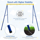 257cm Metal Swing Stand for Two Swings – Yellow & Blue