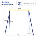 Metal A-Frame Swing Stand with Ground Stakes – Yellow