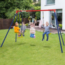 Garden Swing Set with Glider and Gym Rings – Multicolour