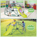 Climbing Dome with Slide and Fabric Platform – NP10769-HS