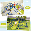 Climbing Dome with Slide and Fabric Platform – NP10769-YW