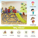 Climbing Dome with Slide and Fabric Platform – NP10769-YW