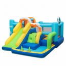 Winter-Themed Inflatable Bounce Castle with Slide and Ball Games – Multicolour / Without blower