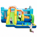 Winter-Themed Inflatable Bounce Castle with Slide and Ball Games – Multicolour / Without blower