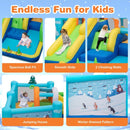 Winter-Themed Inflatable Bounce Castle with Slide and Ball Games – Multicolour / Without blower