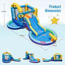 Ocean-Themed Inflatable Water Park with 680W Blower – Multicolour