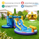 Ocean-Themed Inflatable Water Park with 680W Blower – Multicolour