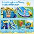 Ocean-Themed Inflatable Water Park with 680W Blower – Multicolour