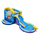 Ocean-themed inflatable water park for two children