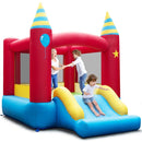 Inflatable Bounce Castle with Slide without Blower – Multicolour