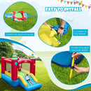 Inflatable Bounce Castle with Slide without Blower – Multicolour