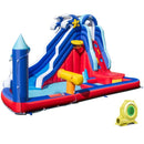 Inflatable Water Slide Park with 680W Blower – Multicolour