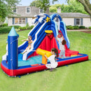 Inflatable Water Slide Park with 680W Blower – Multicolour