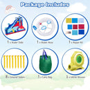 Inflatable Water Slide Park with 680W Blower – Multicolour