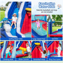 Inflatable Water Slide Park with 680W Blower – Multicolour