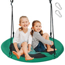 102cm Patterned Saucer Swing with Carabiners – Green