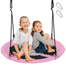 102cm Patterned Saucer Swing with Carabiners – Pink