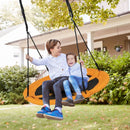 102cm Patterned Saucer Swing with Carabiners – Yellow