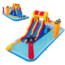 Pirate-Themed Inflatable Water Park with Dual Slides – Multicolour / Without blower
